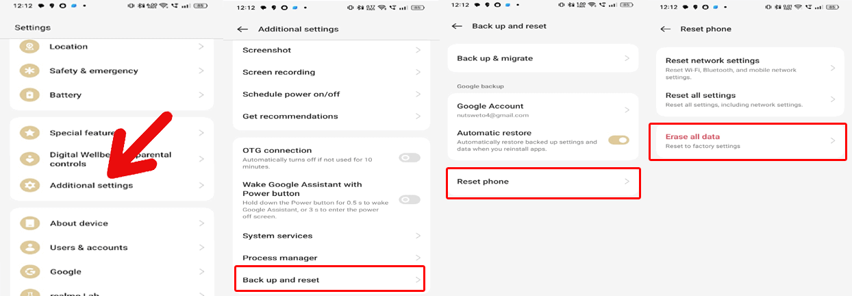 Este dispositivo foi redefinido para continuar fazendo login com uma conta do Google