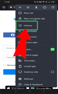 excluir o histórico de pesquisa do Android