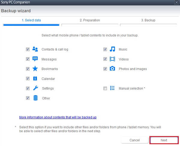recuperar contatos excluídos do telefone Sony Xperia