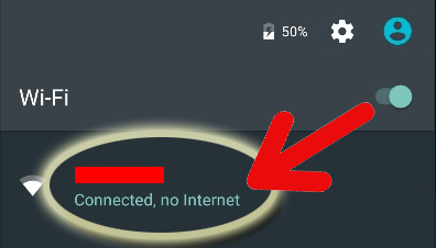 WiFi conectado mas sem Internet