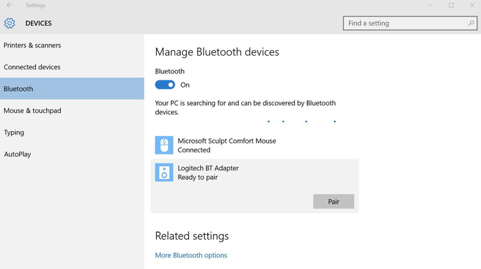 Uso o Bluetooth para fazer backup de contatos no PC