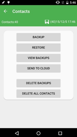 usar aplicativos de terceiros para fazer backup de contatos