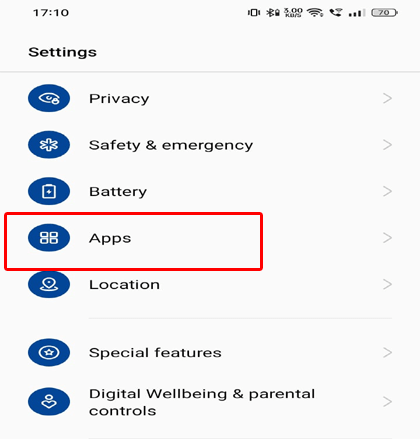 erro na Google Play Store na verificação de atualizações