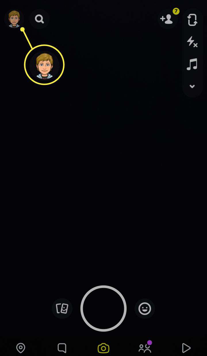 obtenha o modo escuro no Snapchat para Android