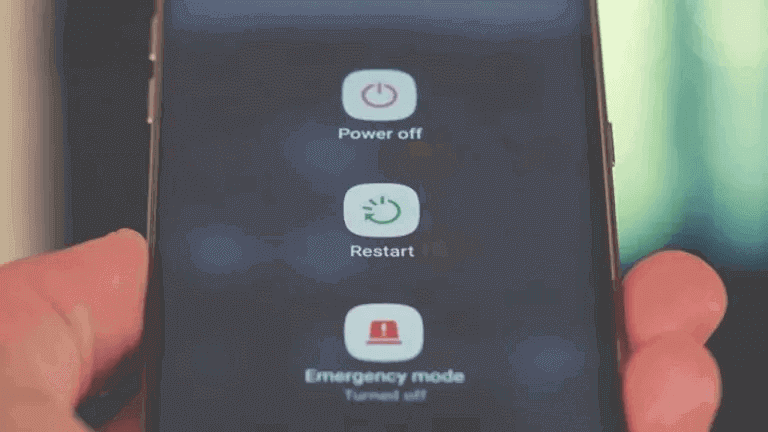 Reinicie o seu telefone