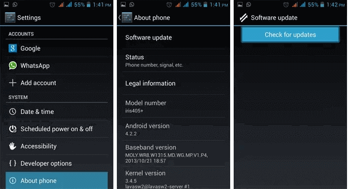 atualização do sistema