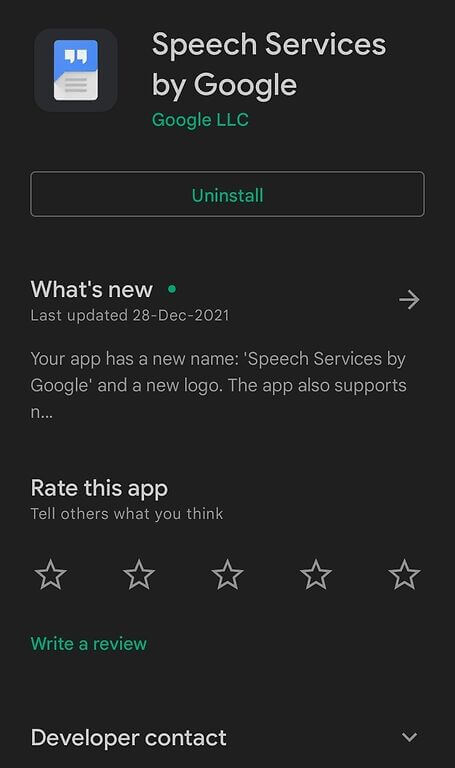 Serviços de voz do Google Atualização aguardando conexão de rede