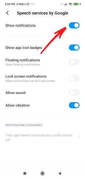 Serviços de voz do Google Atualização aguardando conexão de rede