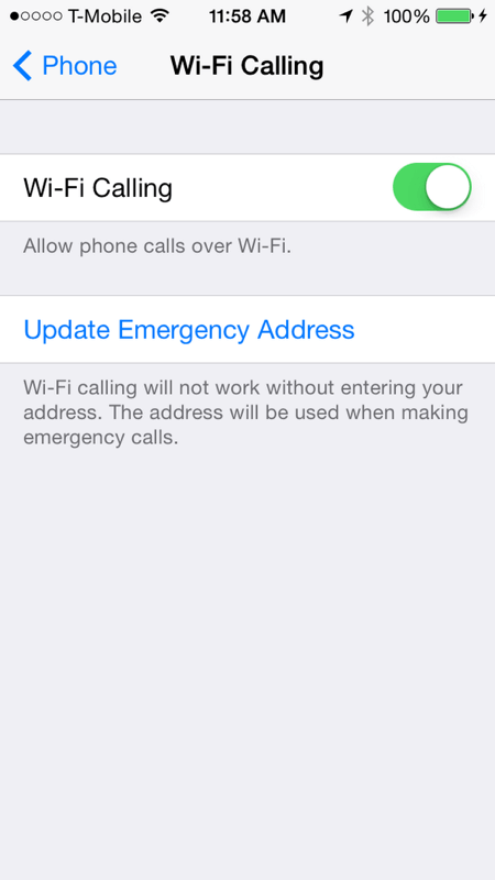 a notificação de preferências de chamada wi-fi continua aparecendo