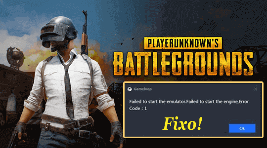 corrigir o código de erro 1 PUBG Android Móvel
