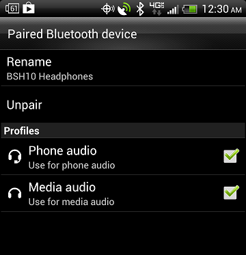 corrigir o Android Bluetooth conectado não mídia