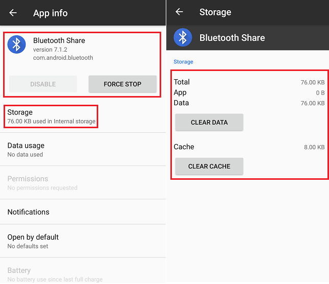 corrigir o Android Bluetooth conectado não mídia