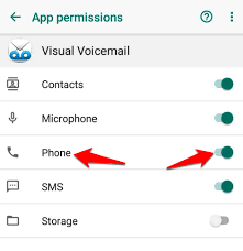 configuro o visual voicemail no Android