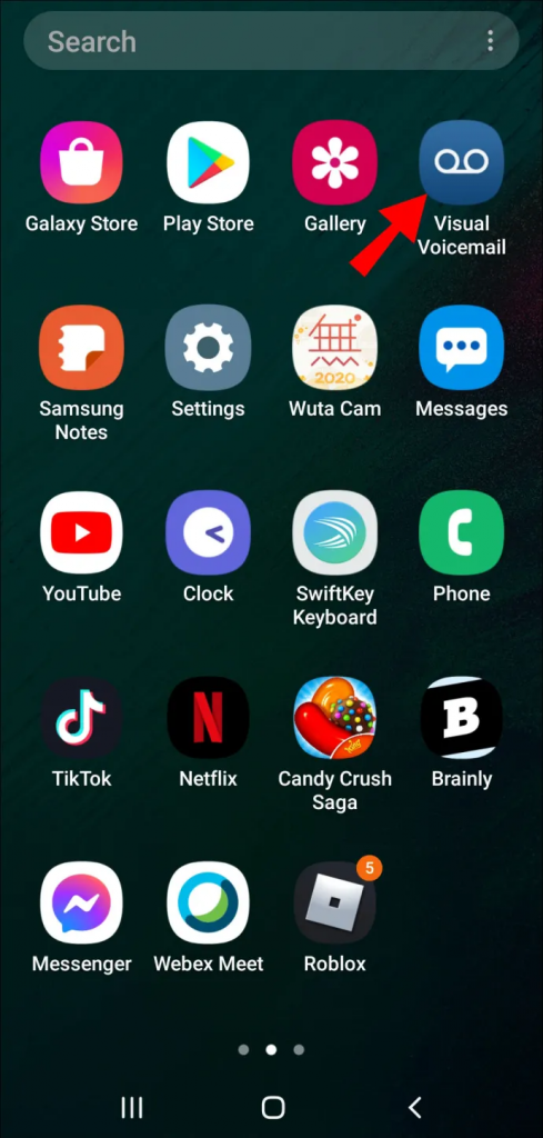 configuro o visual voicemail no Android