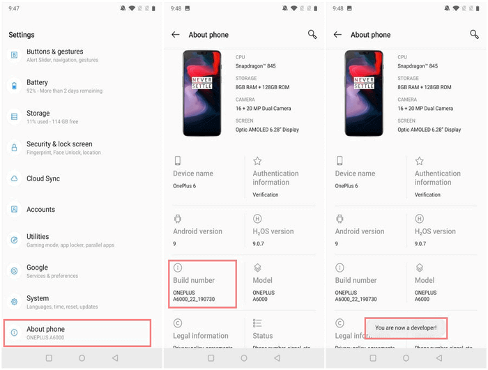 como recuperar dados do OnePlus sem depuração USB