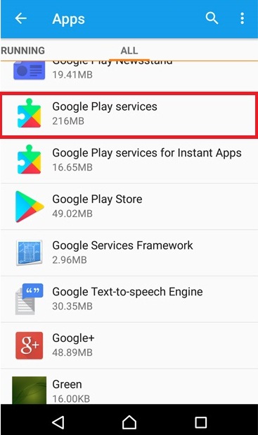 problema Comunicando-se com os servidores do Google no Android