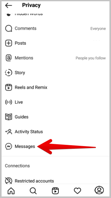veja mensagens ocultas no Instagram