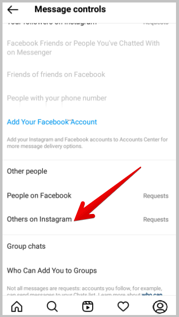 veja mensagens ocultas no Instagram