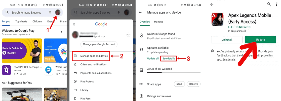 erros de conexão de rede Apex Legends Mobile