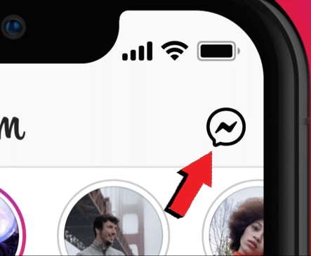 verifique mensagens ocultas no aplicativo Instagram