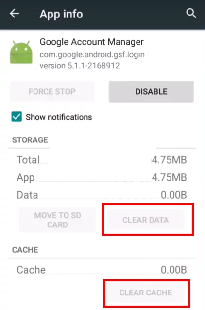 problema Comunicando-se com os servidores do Google no Android
