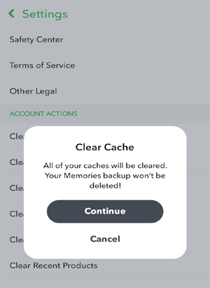 corrigir o erro de conexão de login do Snapchat