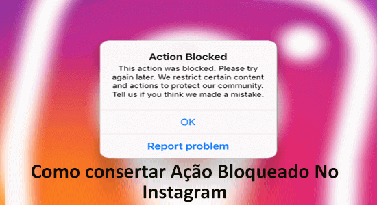 remover action blocked no instagram