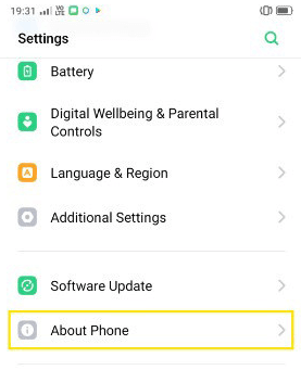 correio de voz visual não está funcionando android