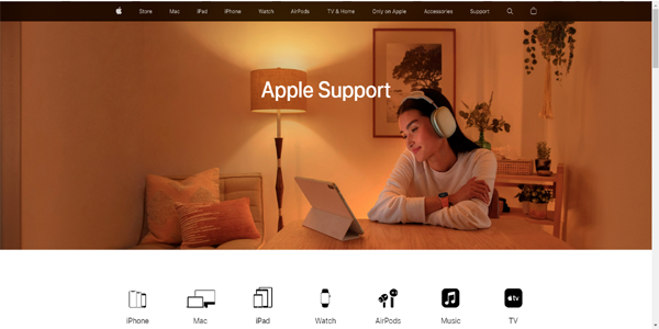 entre em contato com o suporte da Apple