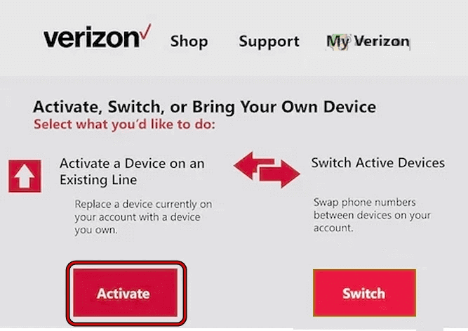 como corrigir erro de provisionamento da Verizon