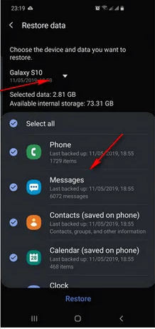 recuperar mensagens de texto excluídas no Android sem computador