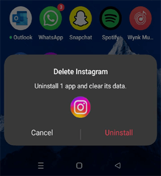 não foi possível atualizar o feed do Instagram