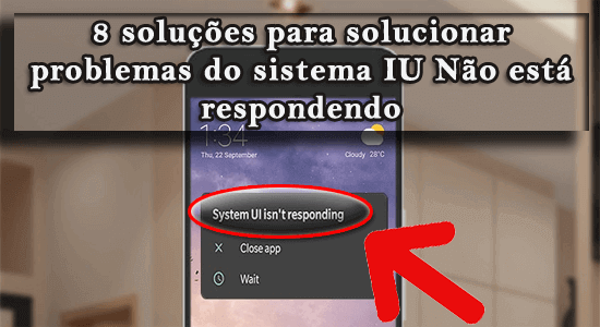 IU do sistema não está respondendo