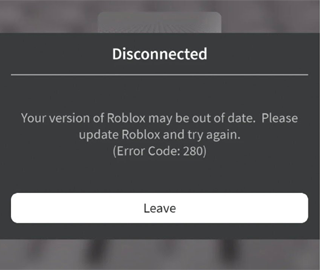 código de erro 280 do Roblox no celular