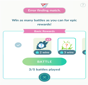 Pokemon Go Error Finding Match