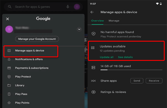 Pandora travandos Keeps no Android
